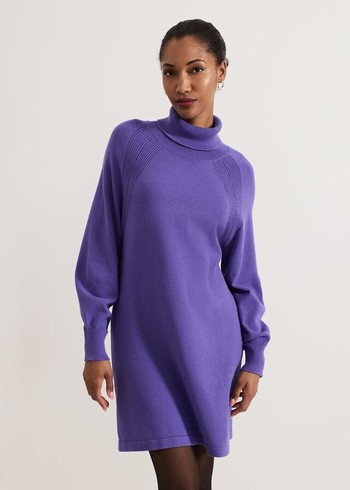 Phase Eight Ellie Dress Purple Canada | BFQLPC-946